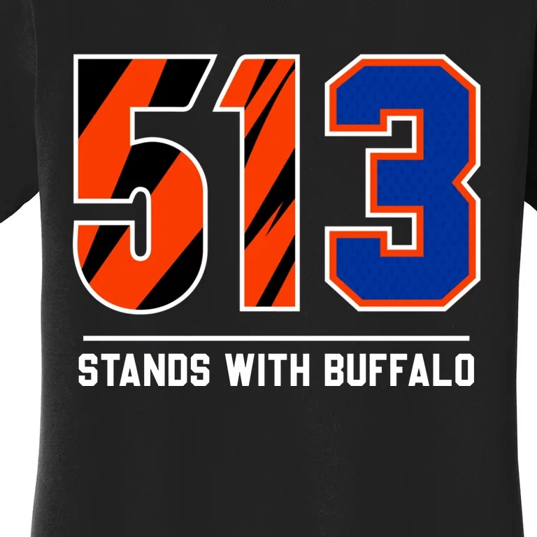 513 Stands With Buffalo Love For 3 Pray For Damar Women's T-Shirt