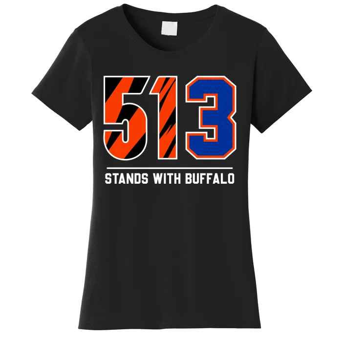 513 Stands With Buffalo Love For 3 Pray For Damar Women's T-Shirt