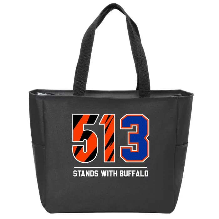 513 Stands With Buffalo Love For 3 Pray For Damar Zip Tote Bag