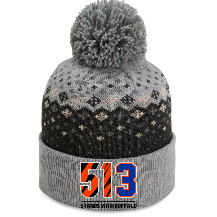 513 Stands With Buffalo The Baniff Cuffed Pom Beanie