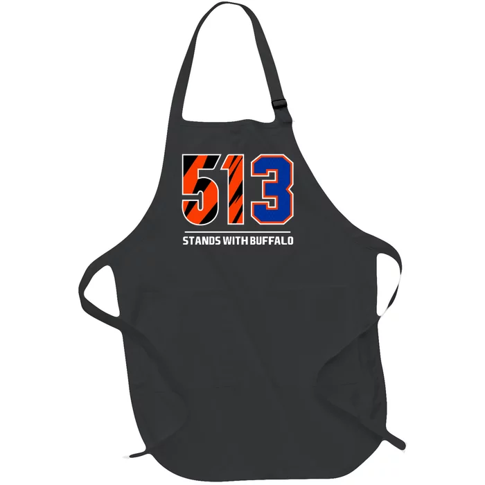 513 Stands With Buffalo Full-Length Apron With Pocket