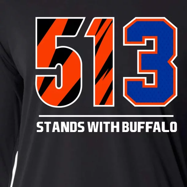 513 Stands With Buffalo Cooling Performance Long Sleeve Crew