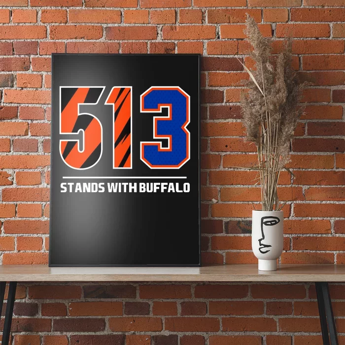 513 Stands With Buffalo Poster