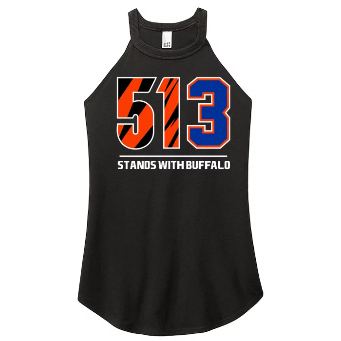 513 Stands With Buffalo Women’s Perfect Tri Rocker Tank