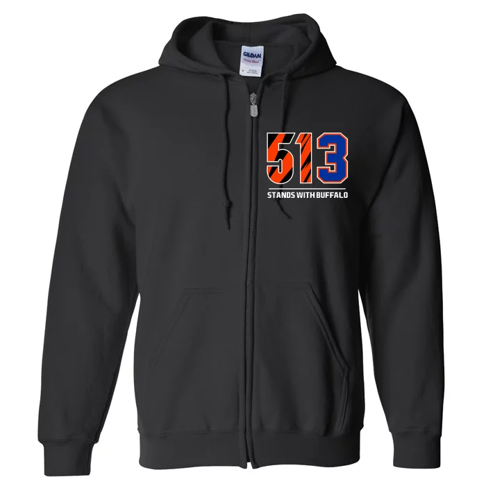 513 Stands With Buffalo Full Zip Hoodie