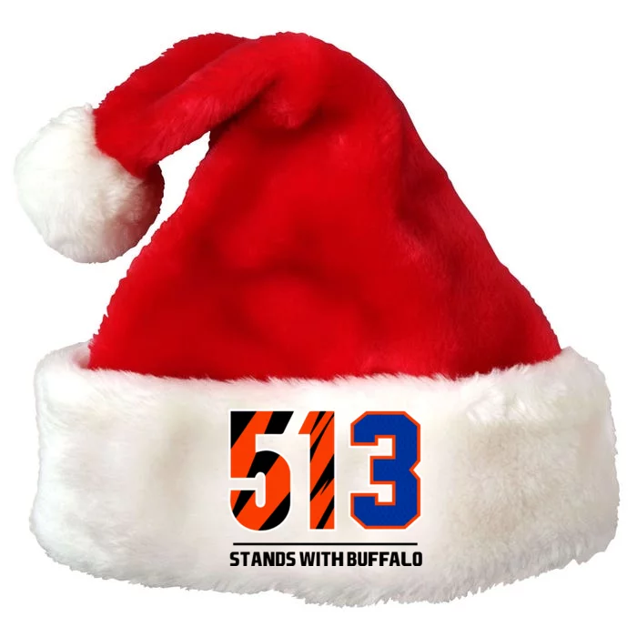 513 Stands With Buffalo Premium Christmas Santa Hat