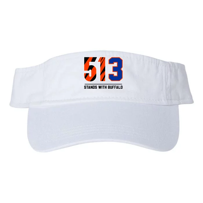 513 Stands With Buffalo Love For 3 Pray For Damar Valucap Bio-Washed Visor