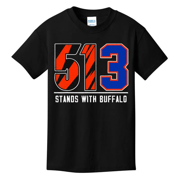 513 Stands With Buffalo Kids T-Shirt