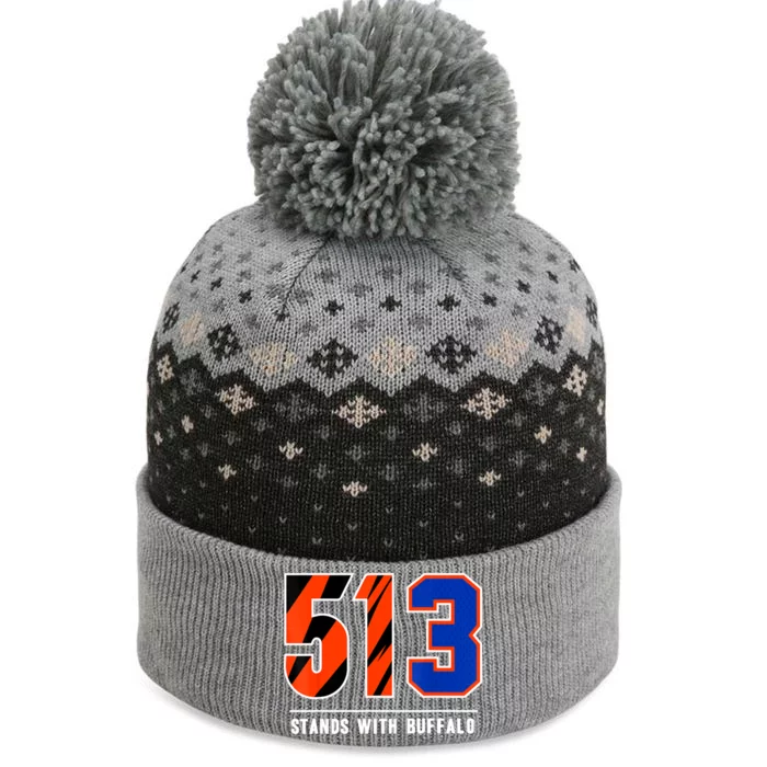 513 Stands With Buffalo The Baniff Cuffed Pom Beanie