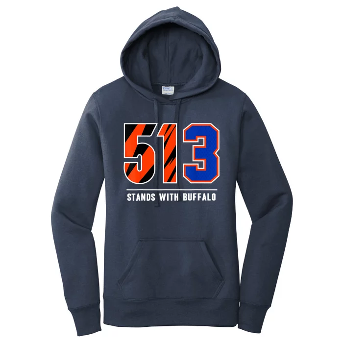 513 Stands With Buffalo Women's Pullover Hoodie