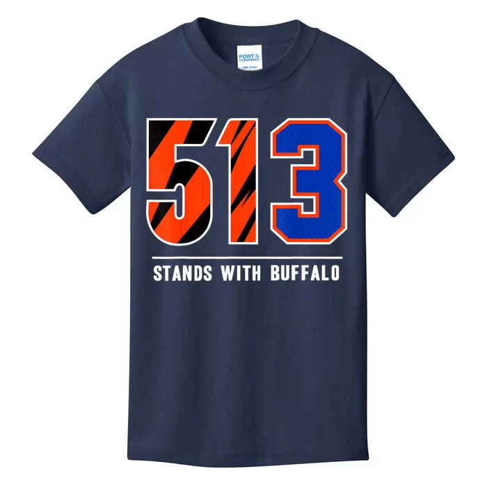 513 Stands With Buffalo Kids T-Shirt