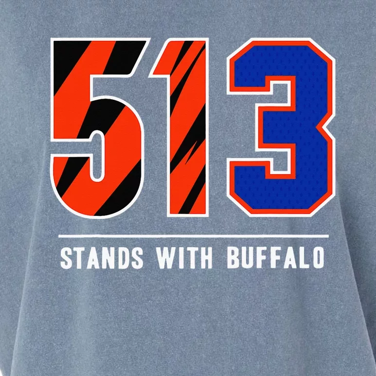 513 Stands With Buffalo Gift Garment-Dyed Women's Muscle Tee