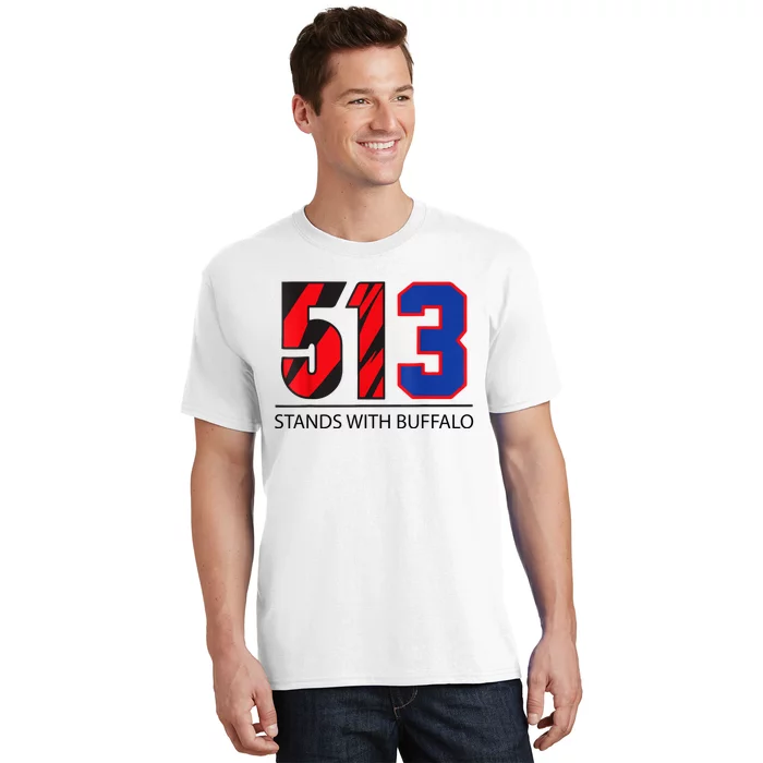 513 Stands With Buffalo Pray For Damar 3 Buffalo Love For 3 We Are With You T-Shirt