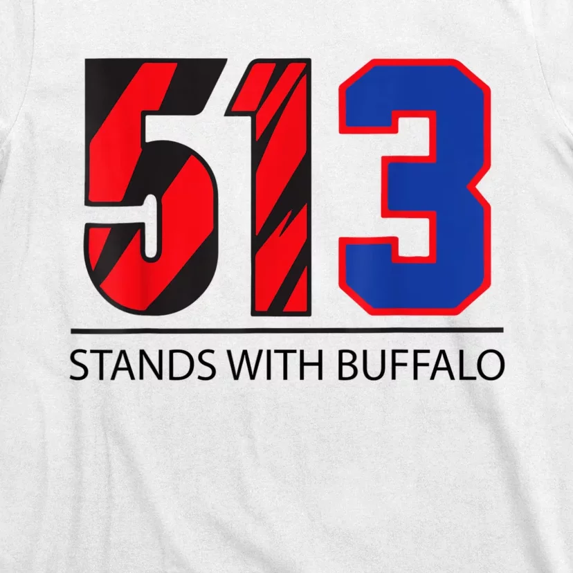 513 Stands With Buffalo Pray For Damar 3 Buffalo Love For 3 We Are With You T-Shirt