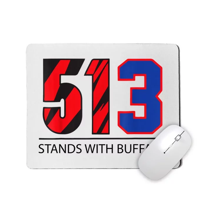 513 Stands With Buffalo Pray For Damar 3 Buffalo Love For 3 We Are With You Mousepad