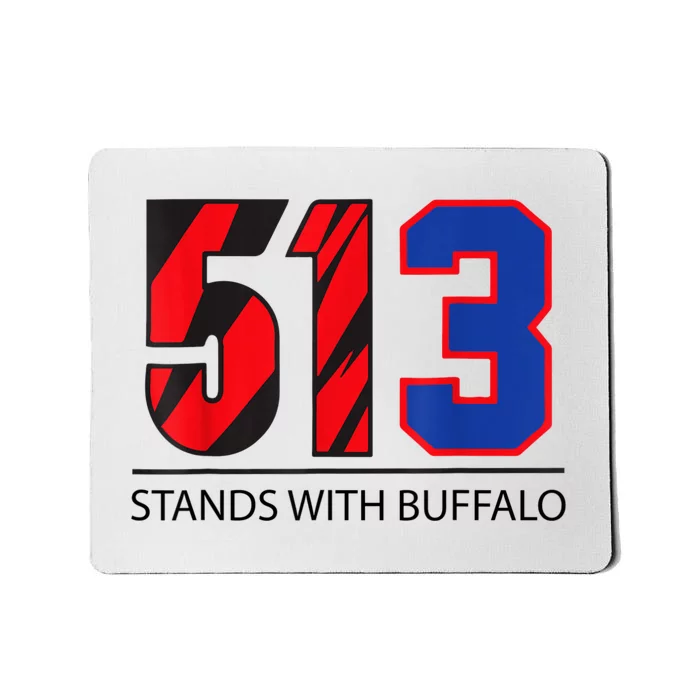 513 Stands With Buffalo Pray For Damar 3 Buffalo Love For 3 We Are With You Mousepad