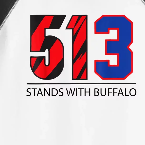 513 Stands With Buffalo Pray For Damar 3 Buffalo Love For 3 We Are With You Toddler Fine Jersey T-Shirt