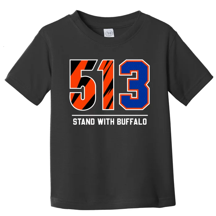 513 Stand With Buffalo Love For 3 Pray For Damar Toddler T-Shirt