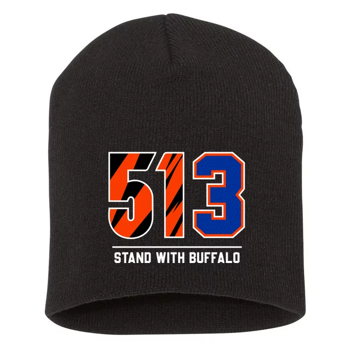 513 Stand With Buffalo Love For 3 Pray For Damar Short Acrylic Beanie