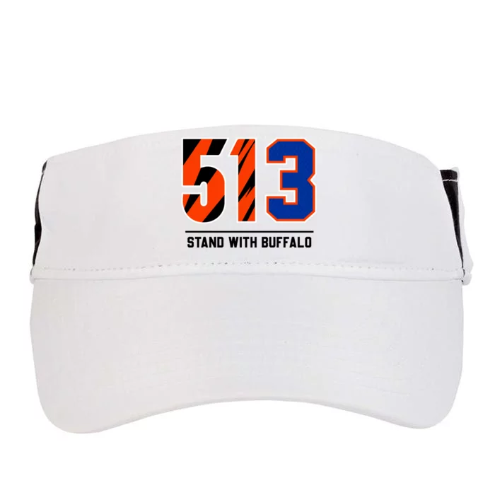 513 Stand With Buffalo Love For 3 Pray For Damar Adult Drive Performance Visor