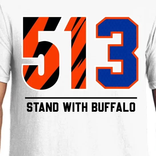 513 Stand With Buffalo Love For 3 Pray For Damar Pajama Set