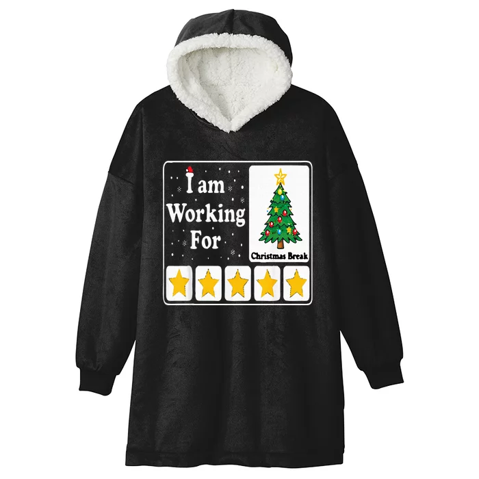 5 Stars Xmas Tree Hooded Wearable Blanket