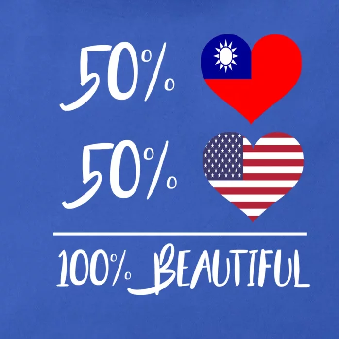 50% Taiwanese 50% American 100% Beautiful Gift Zip Tote Bag