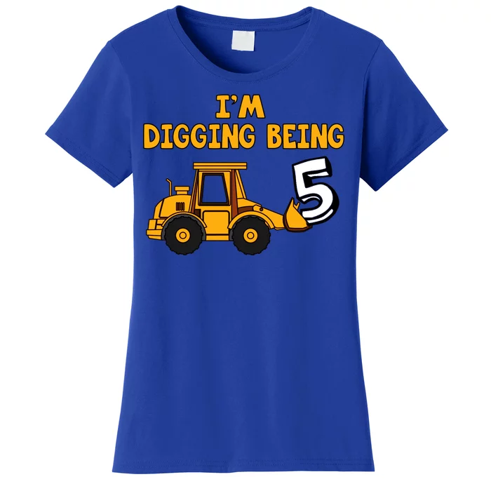 5th Birthday I'm Digging Being Five Women's T-Shirt