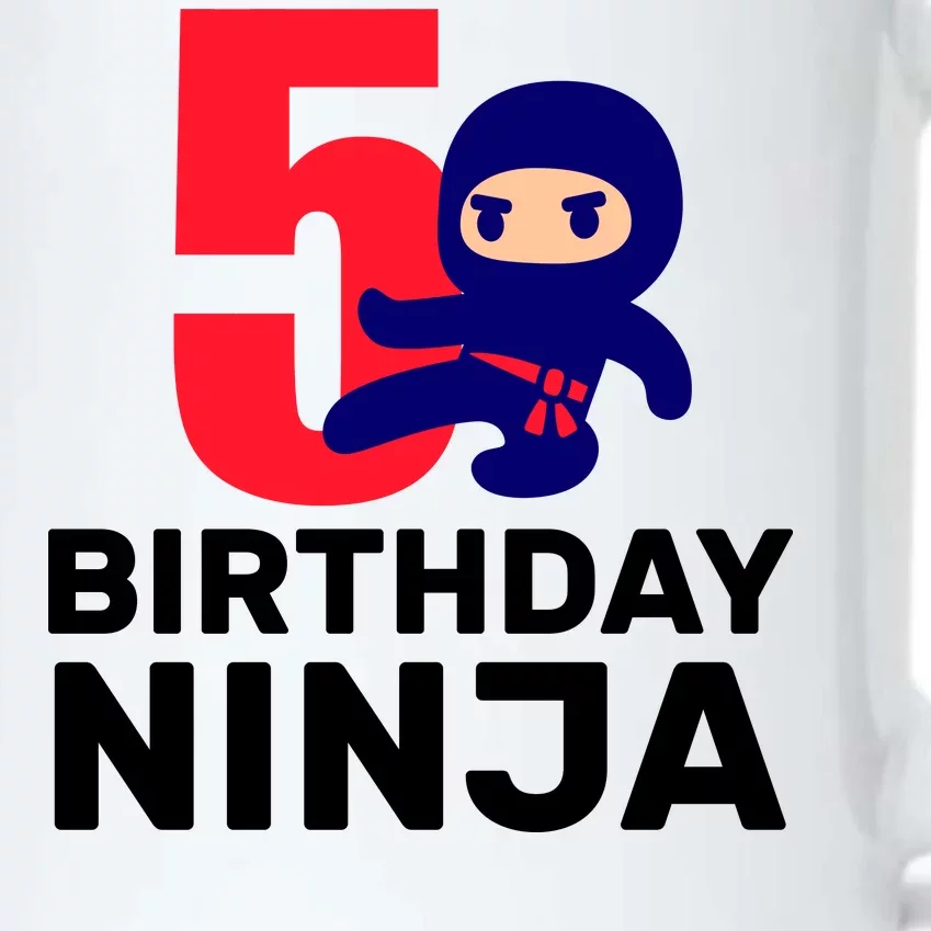 5th Birthday Ninja Black Color Changing Mug