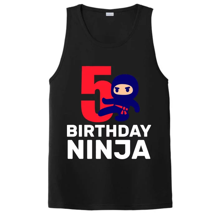 5th Birthday Ninja Performance Tank