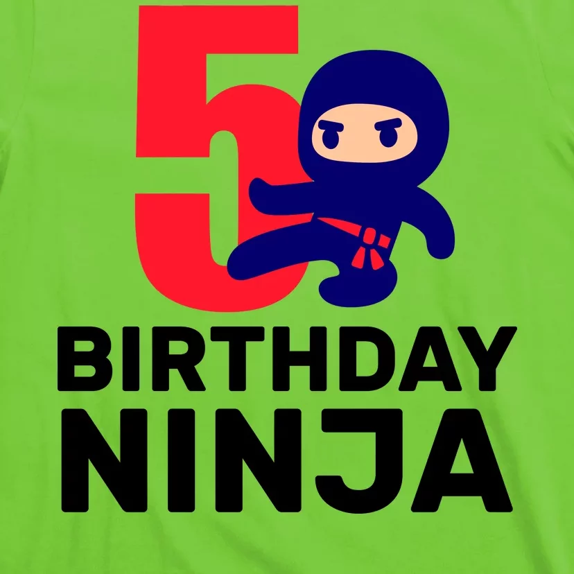 5th Birthday Ninja T-Shirt