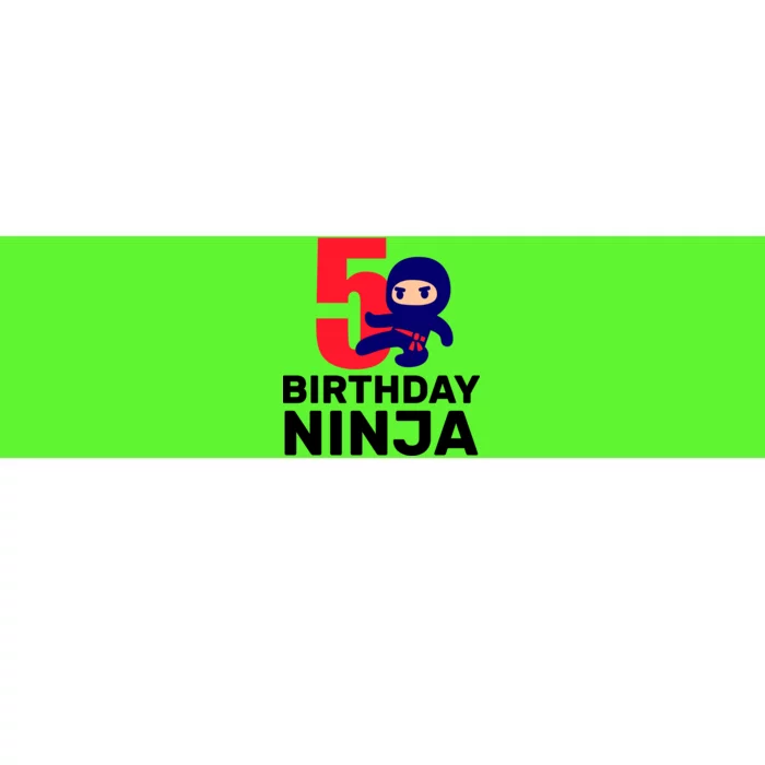 5th Birthday Ninja Bumper Sticker