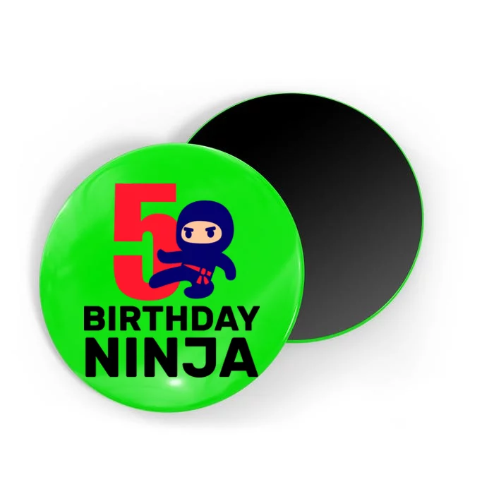 5th Birthday Ninja Magnet