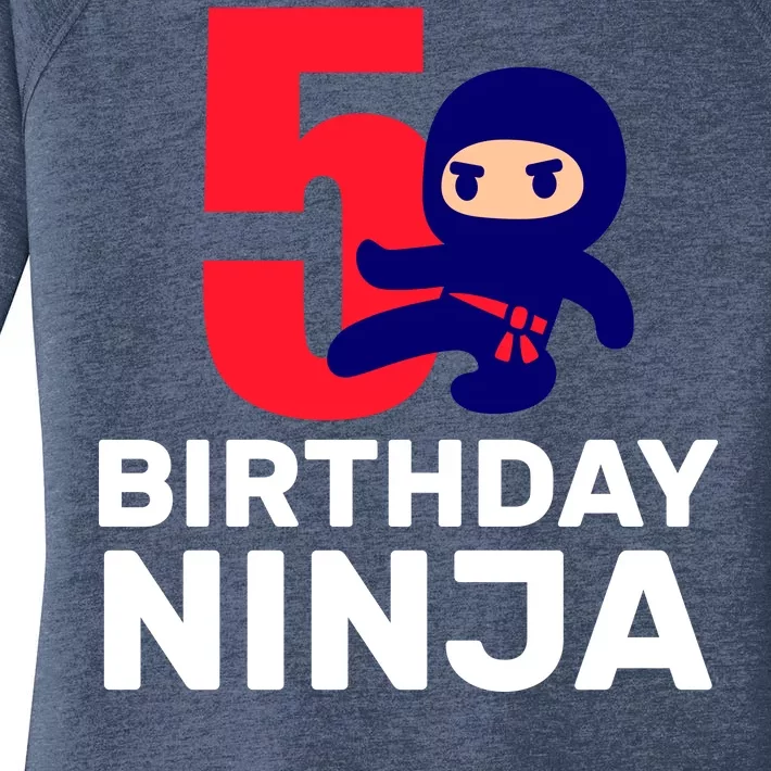 5th Birthday Ninja Women's Perfect Tri Tunic Long Sleeve Shirt