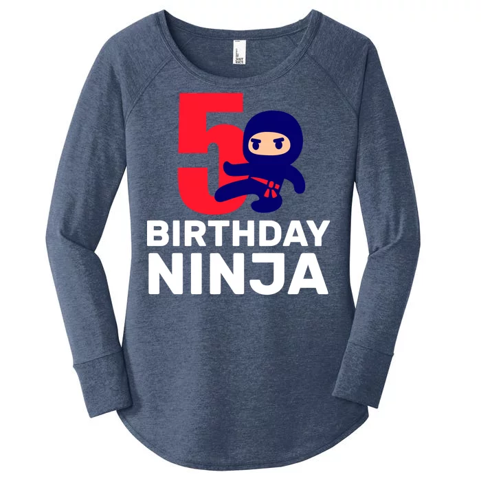 5th Birthday Ninja Women's Perfect Tri Tunic Long Sleeve Shirt