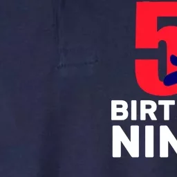 5th Birthday Ninja Softstyle Adult Sport Polo