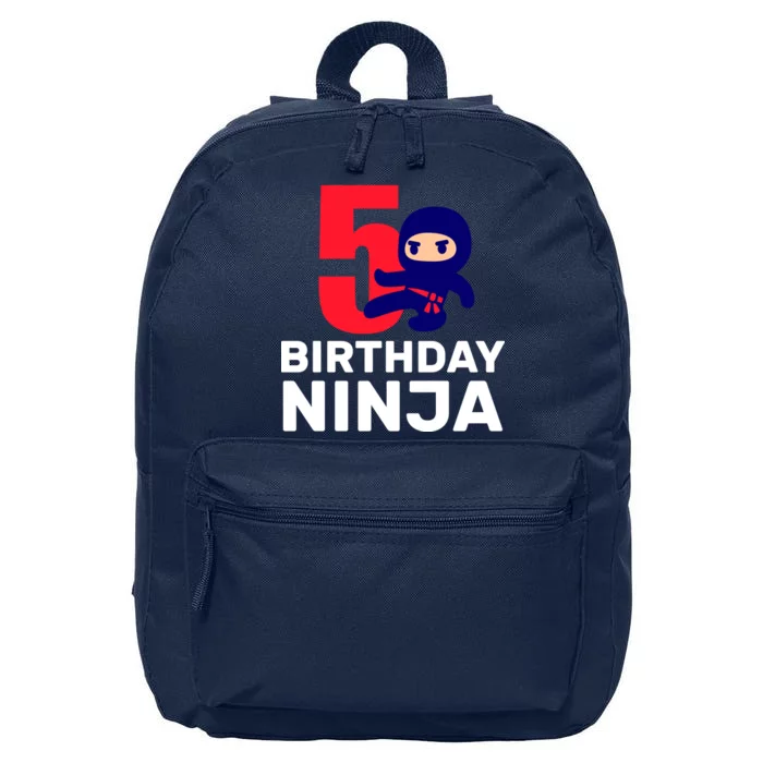 5th Birthday Ninja 16 in Basic Backpack