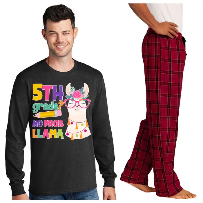 5th Grade? No Prob Llama Long Sleeve Pajama Set