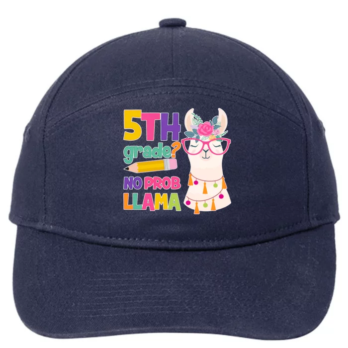 5th Grade? No Prob Llama 7-Panel Snapback Hat