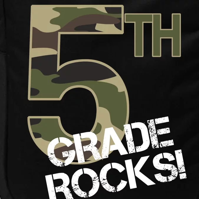 5th Grade Rocks Camo Impact Tech Backpack