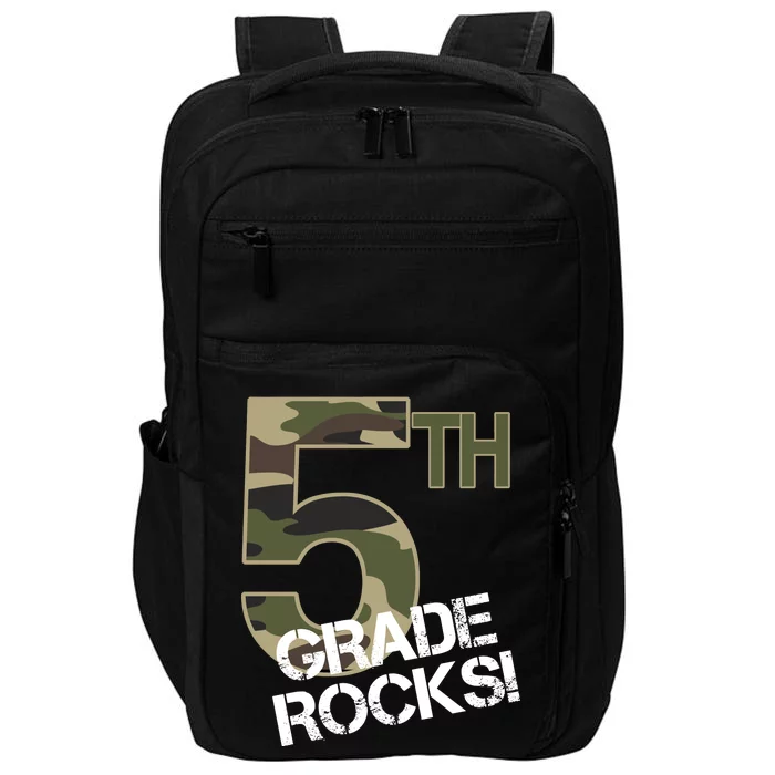 5th Grade Rocks Camo Impact Tech Backpack