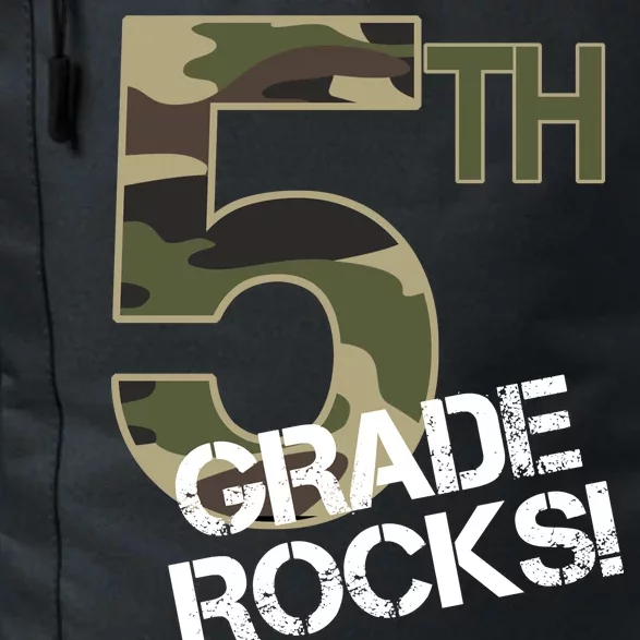 5th Grade Rocks Camo Daily Commute Backpack