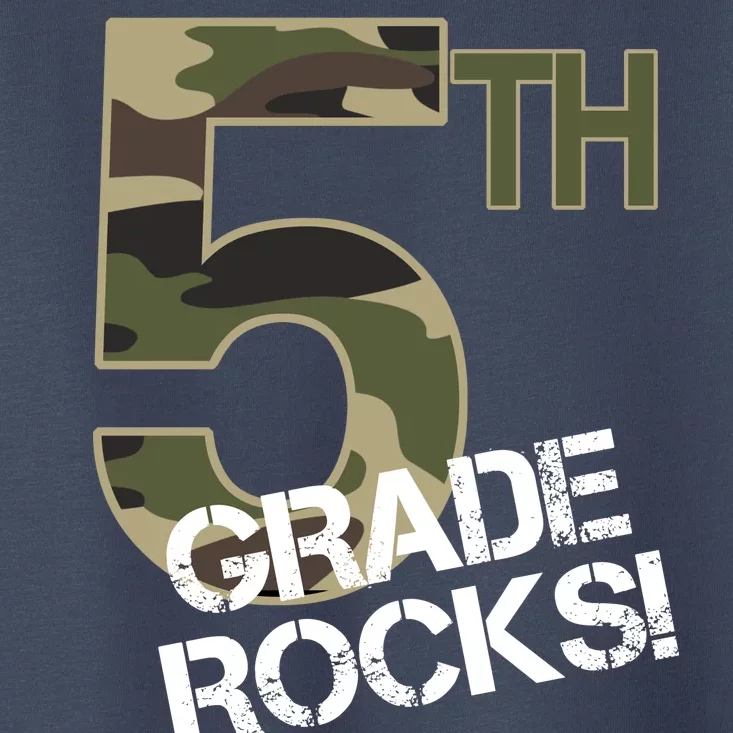 5th Grade Rocks Camo Toddler T-Shirt