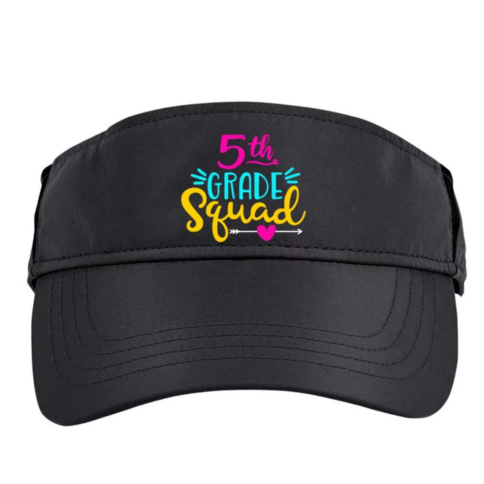 5th Grade Squad Team Arrow Heart Adult Drive Performance Visor