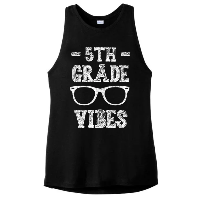 5th Grade Vibes Ladies Tri-Blend Wicking Tank