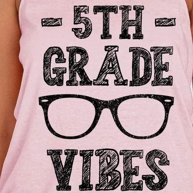 5th Grade Vibes Women's Knotted Racerback Tank