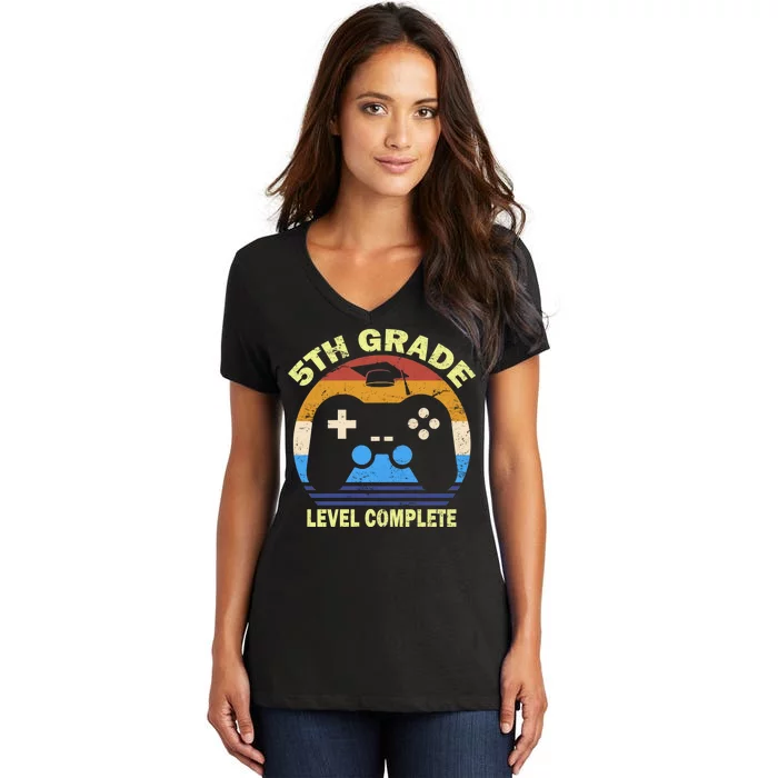 5th Level Complete School Graduation Women's V-Neck T-Shirt