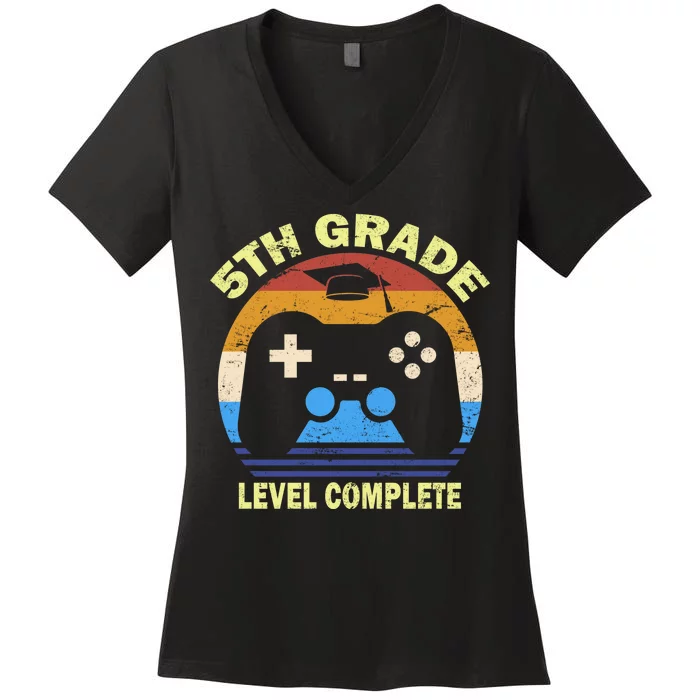 5th Level Complete School Graduation Women's V-Neck T-Shirt