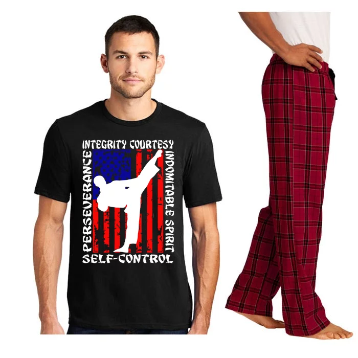 5 Tenets Of Taekwondo Martial Arts Gift Pajama Set