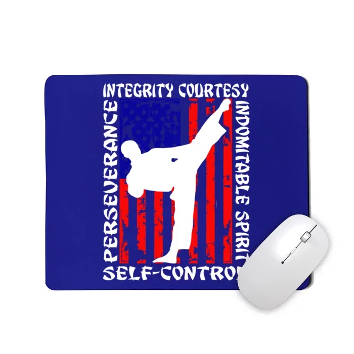 5 Tenets Of Taekwondo Martial Arts Gift Mousepad